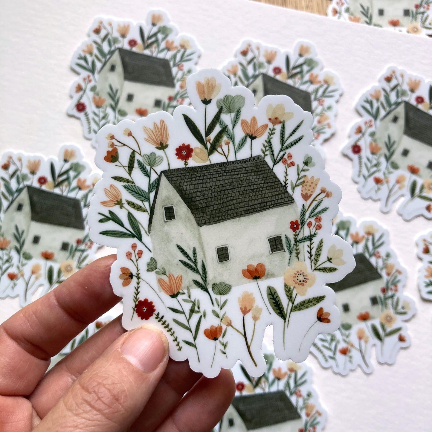 Floral Cottage Sticker