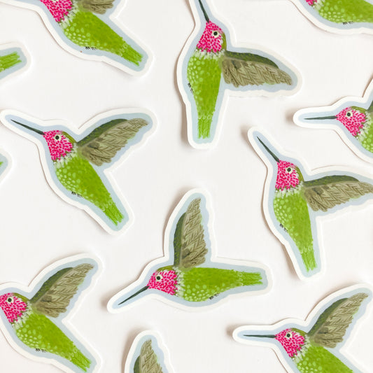 Hummingbird Matte Vinyl Sticker