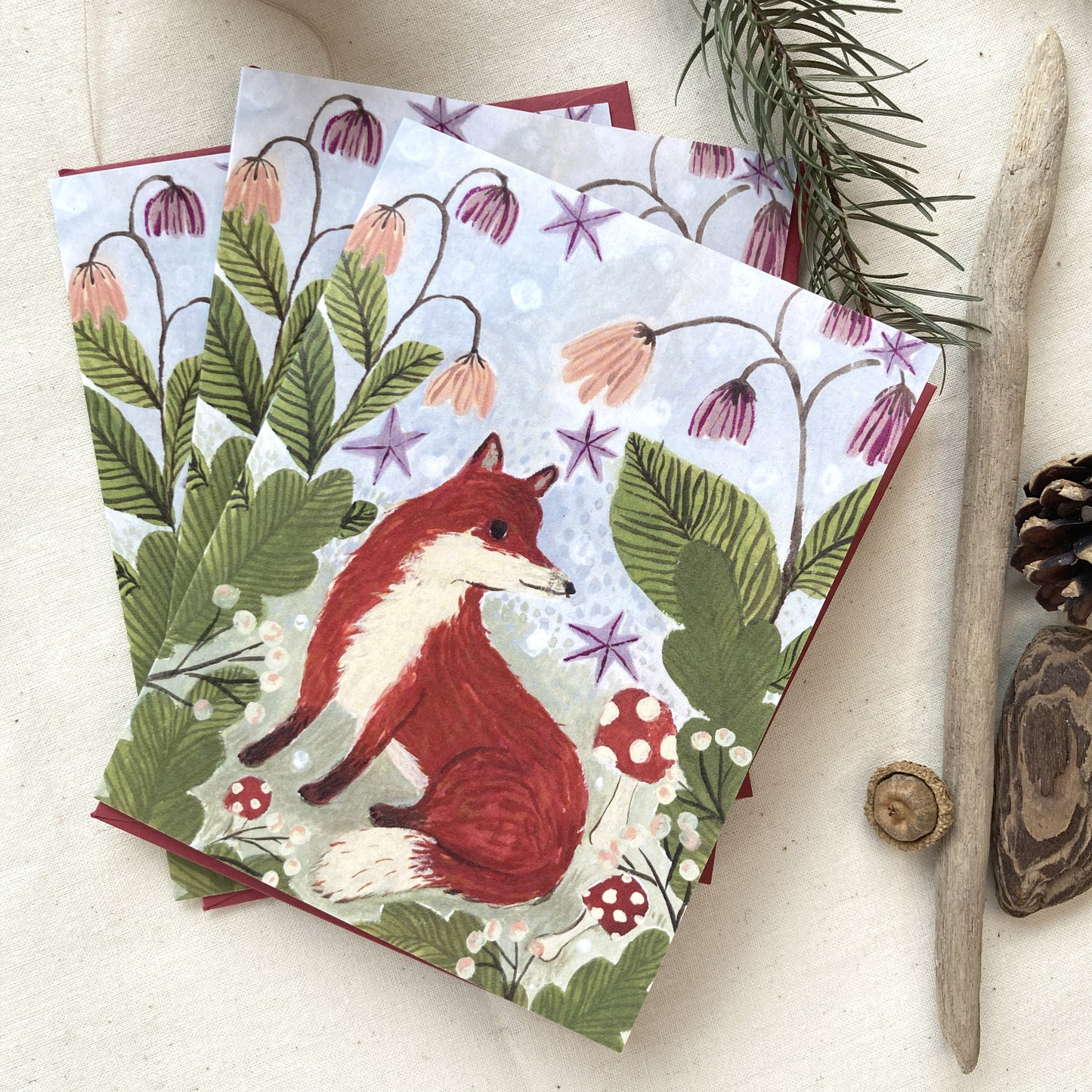 Festive Fox Greeting Card