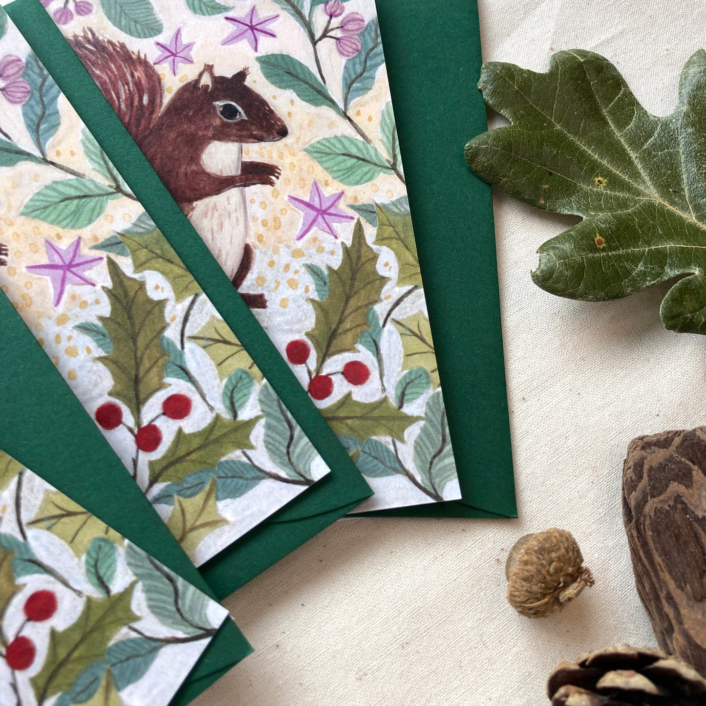 Christmas Squirrel Greeting Card