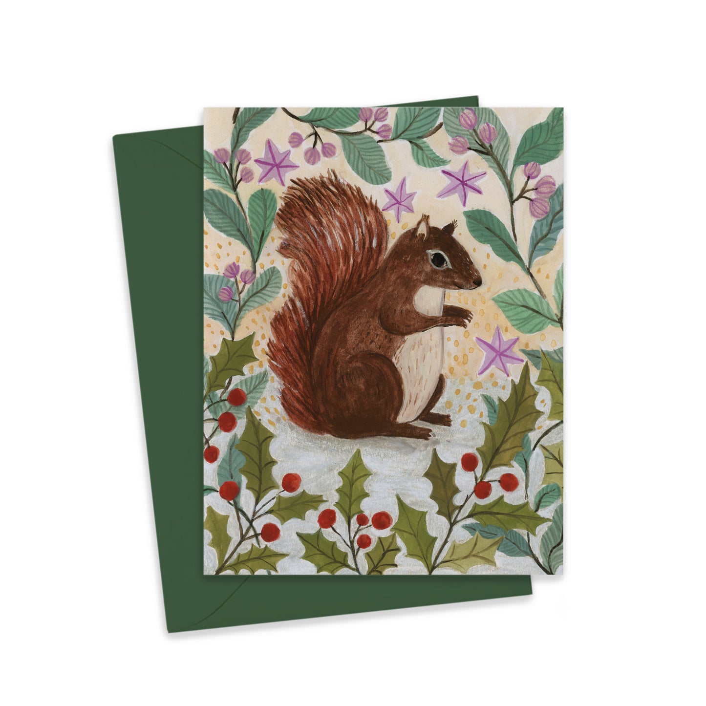 Christmas Squirrel Greeting Card