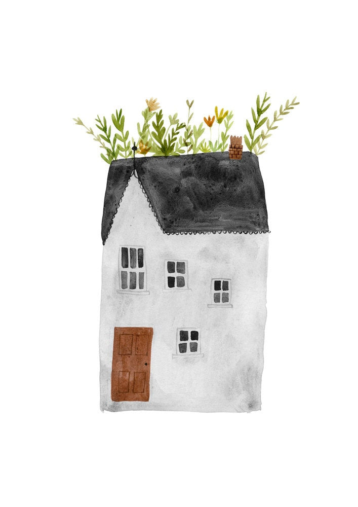 Rooftop Garden Giclée print