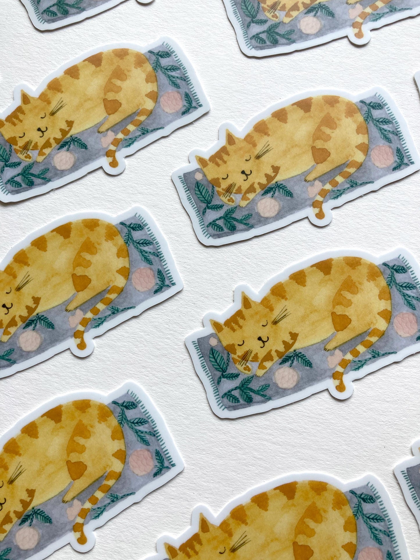 Sleepy Cat Sticker