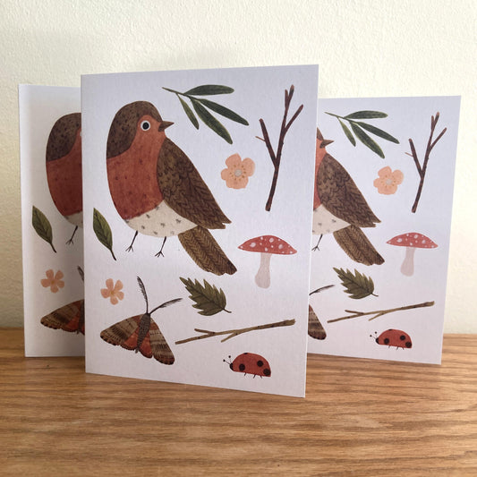 Nature Finds Greeting Card - Red Robin