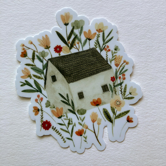 Floral Cottage Sticker