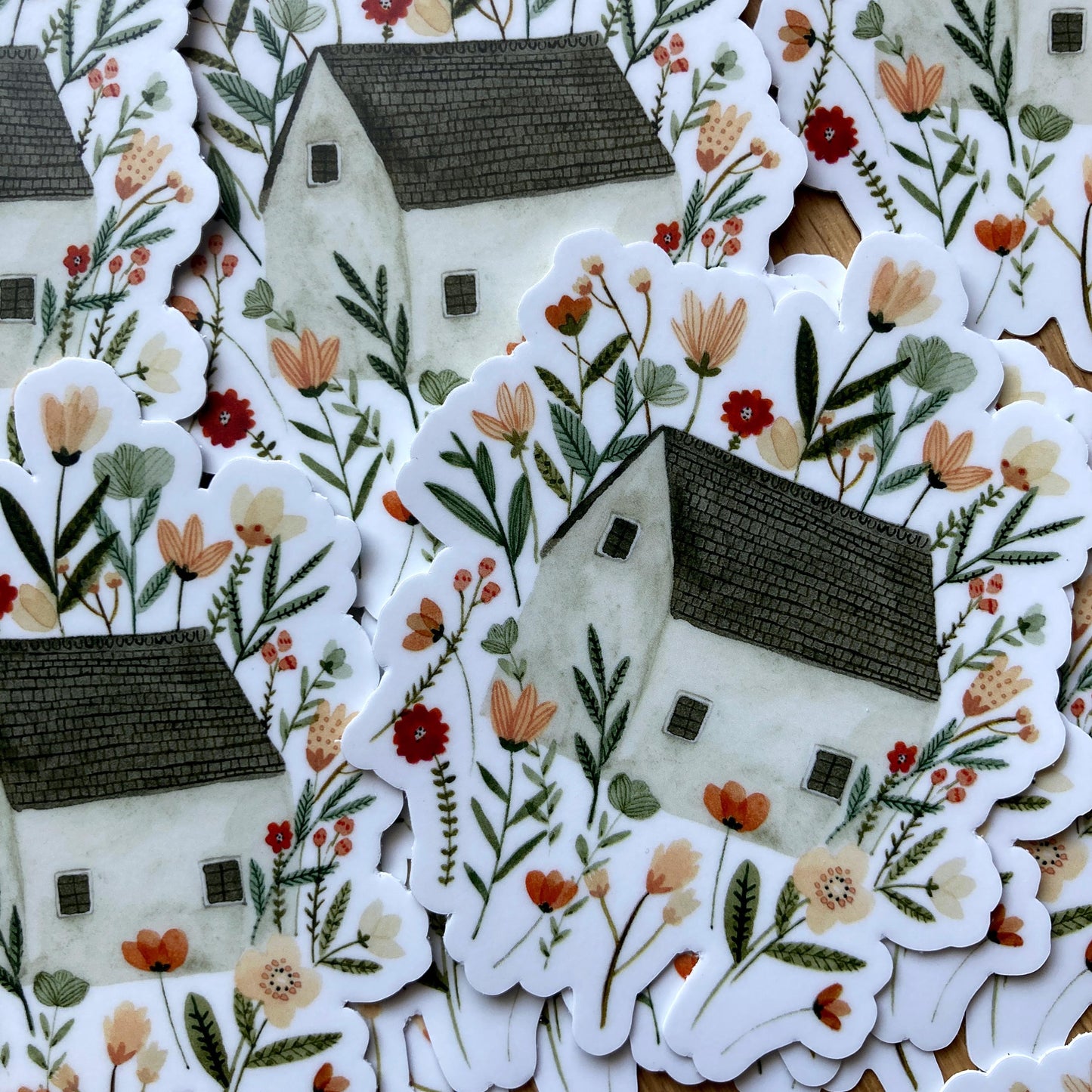 Floral Cottage Sticker