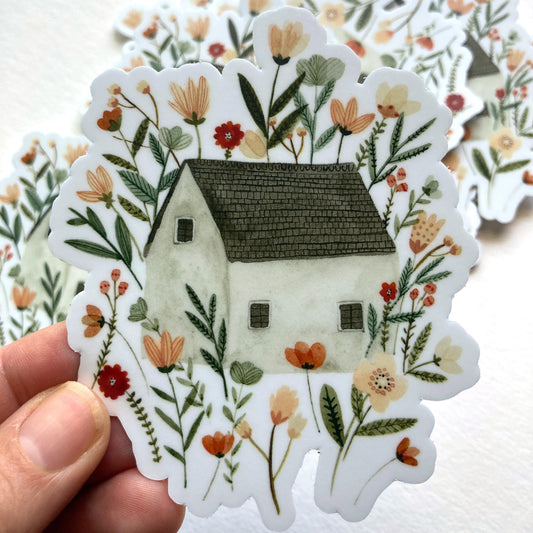 Floral Cottage Sticker