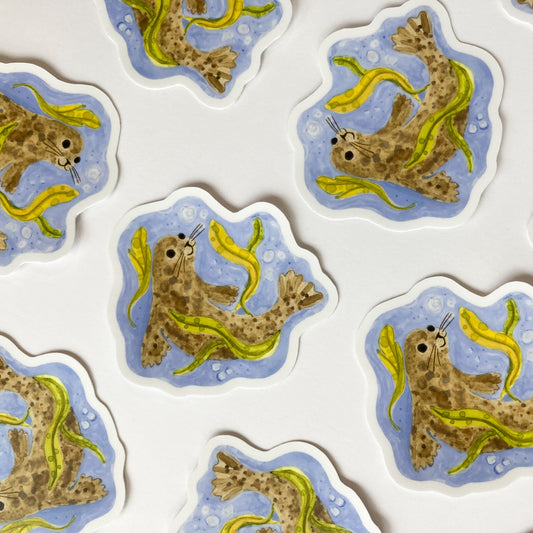 Harbour Seal Matte Vinyl Sticker