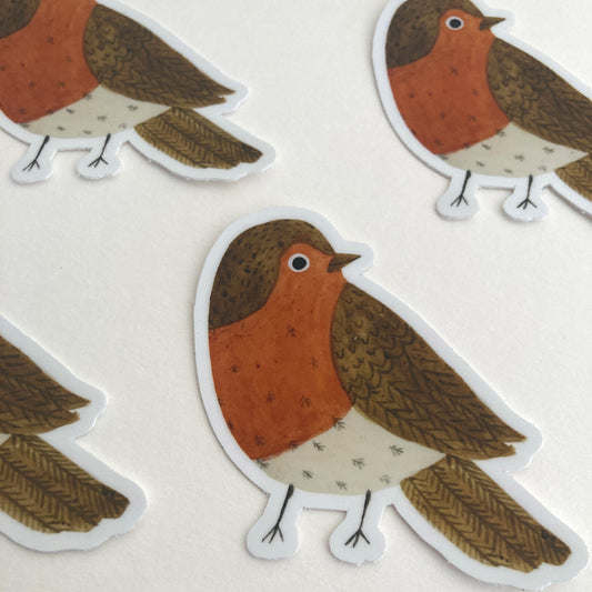 Charming Red Robin Sticker