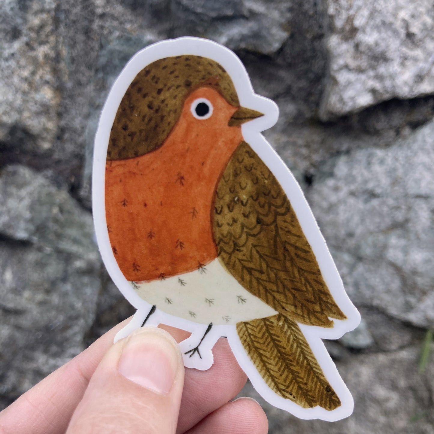 Charming Red Robin Sticker