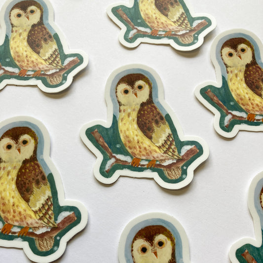 Winter Owl Sticker