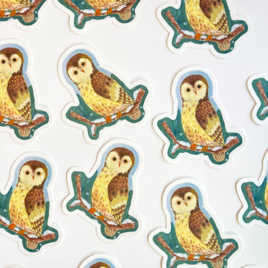 Winter Owl Sticker