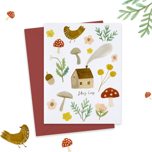 Stay Cosy Greeting Card