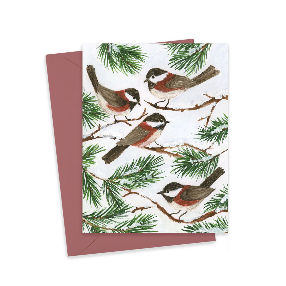 Chickadees Greeting Card