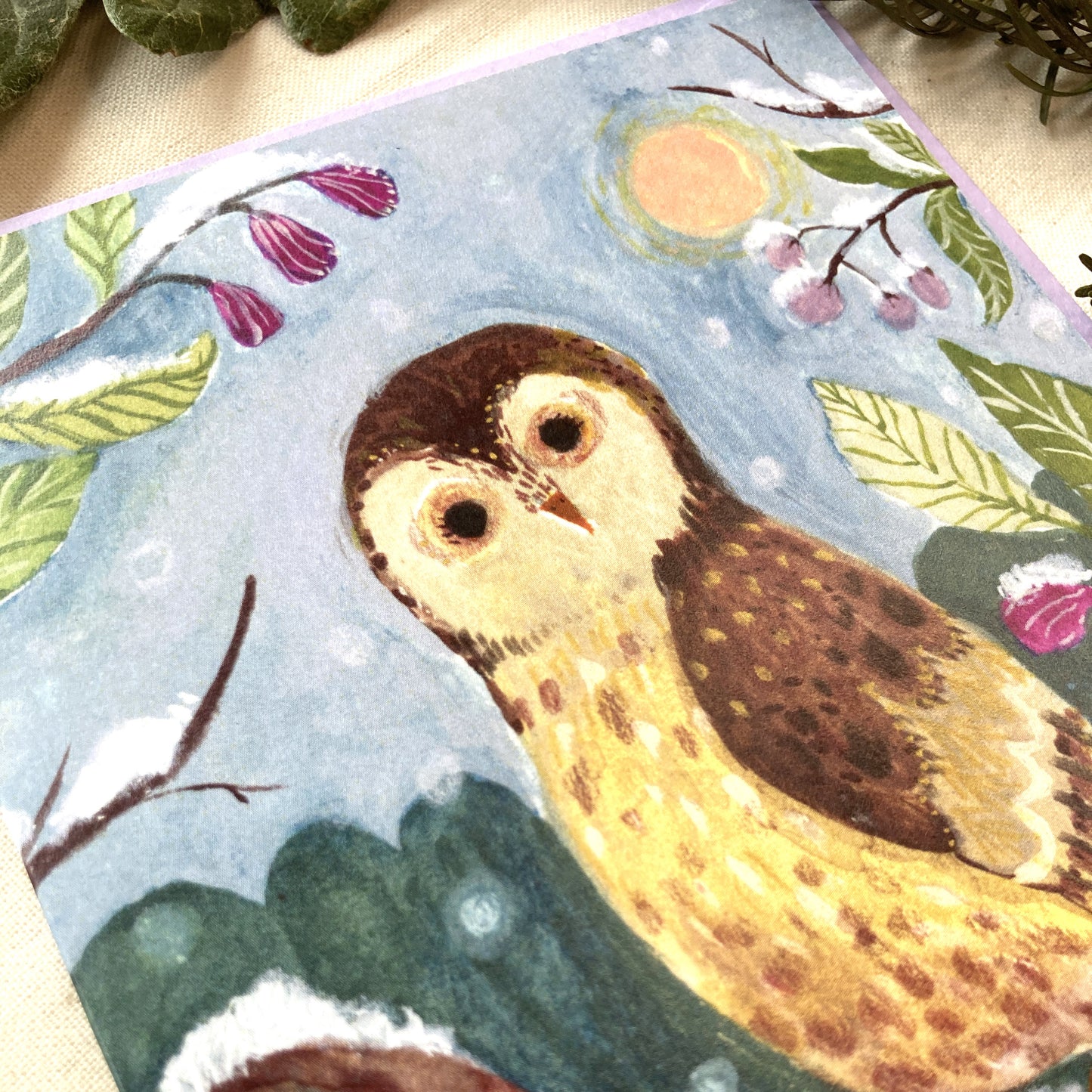 Winter Owl Greeting Card