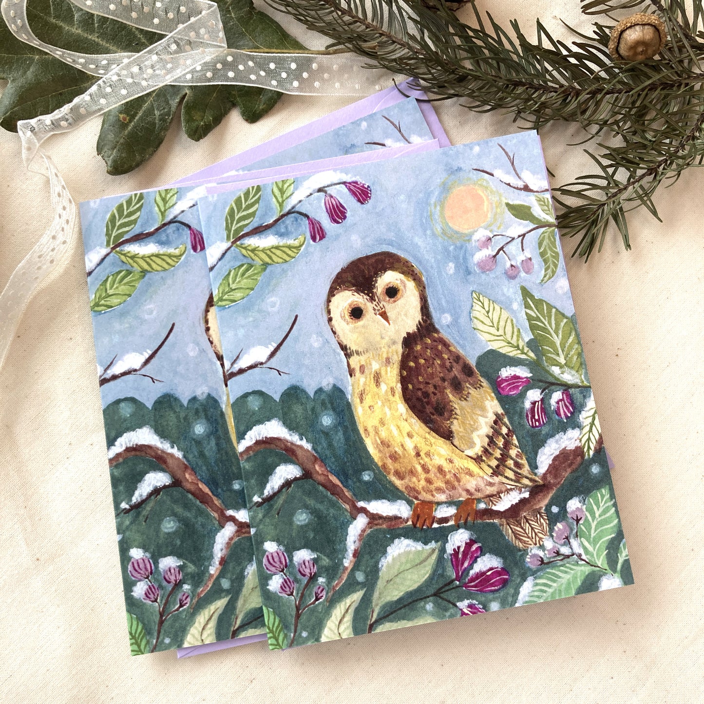 Winter Owl Greeting Card