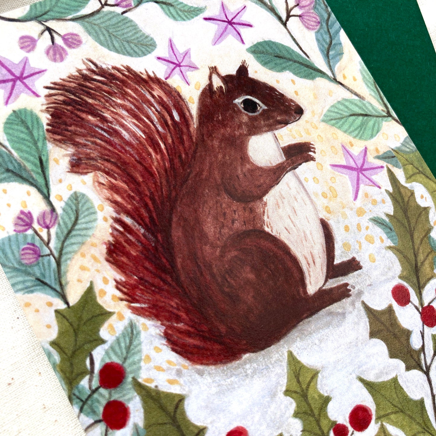 Christmas Squirrel Greeting Card