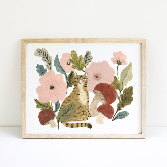 Autumn Cat Giclée Print