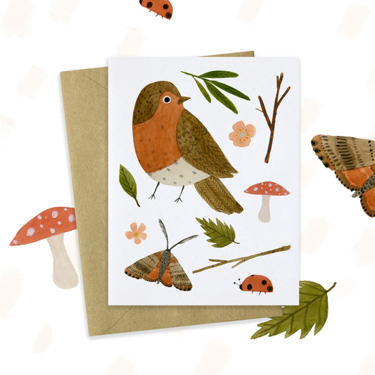 Nature Finds Greeting Card - Red Robin