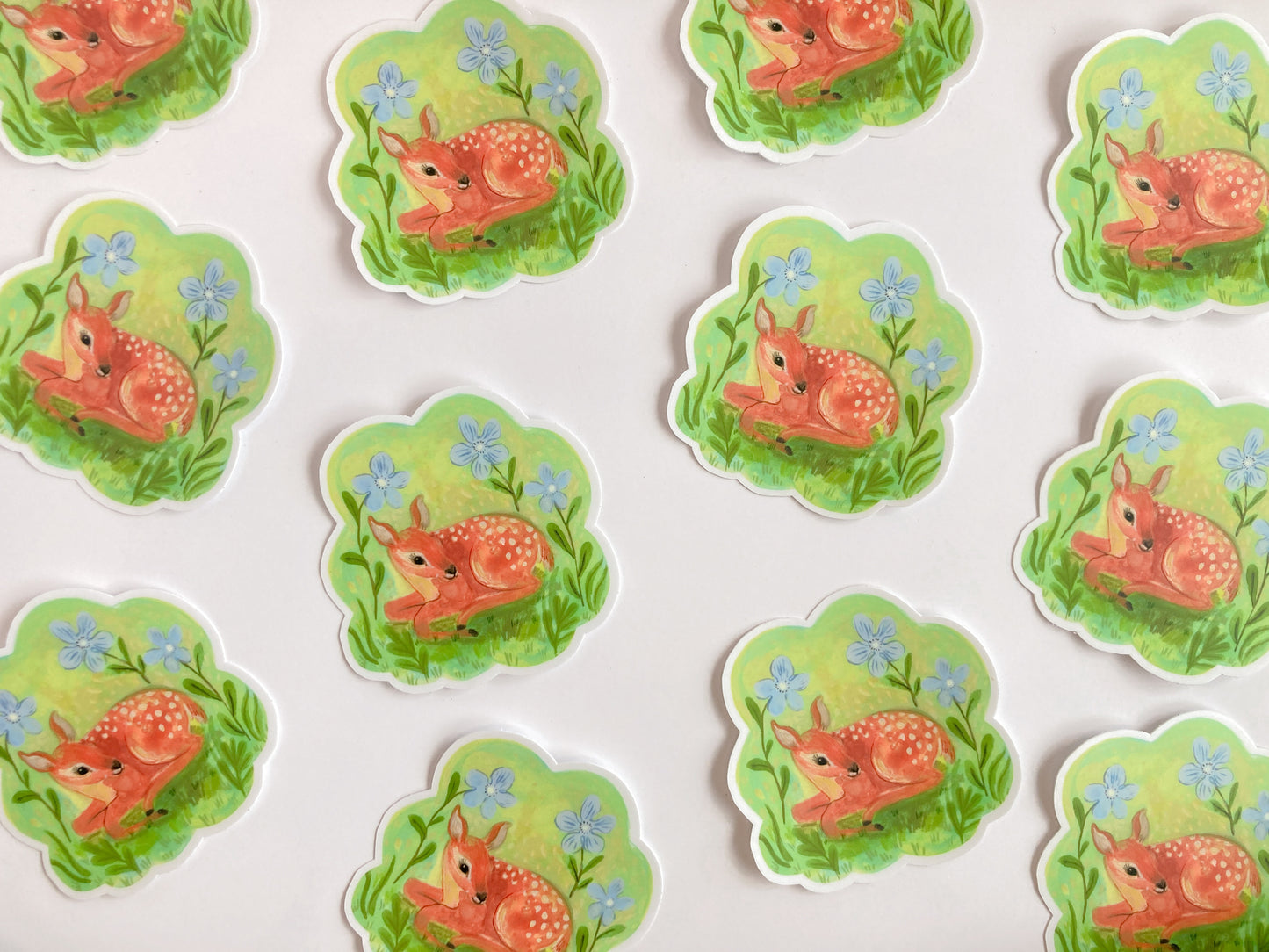 Spring Fawn Sticker