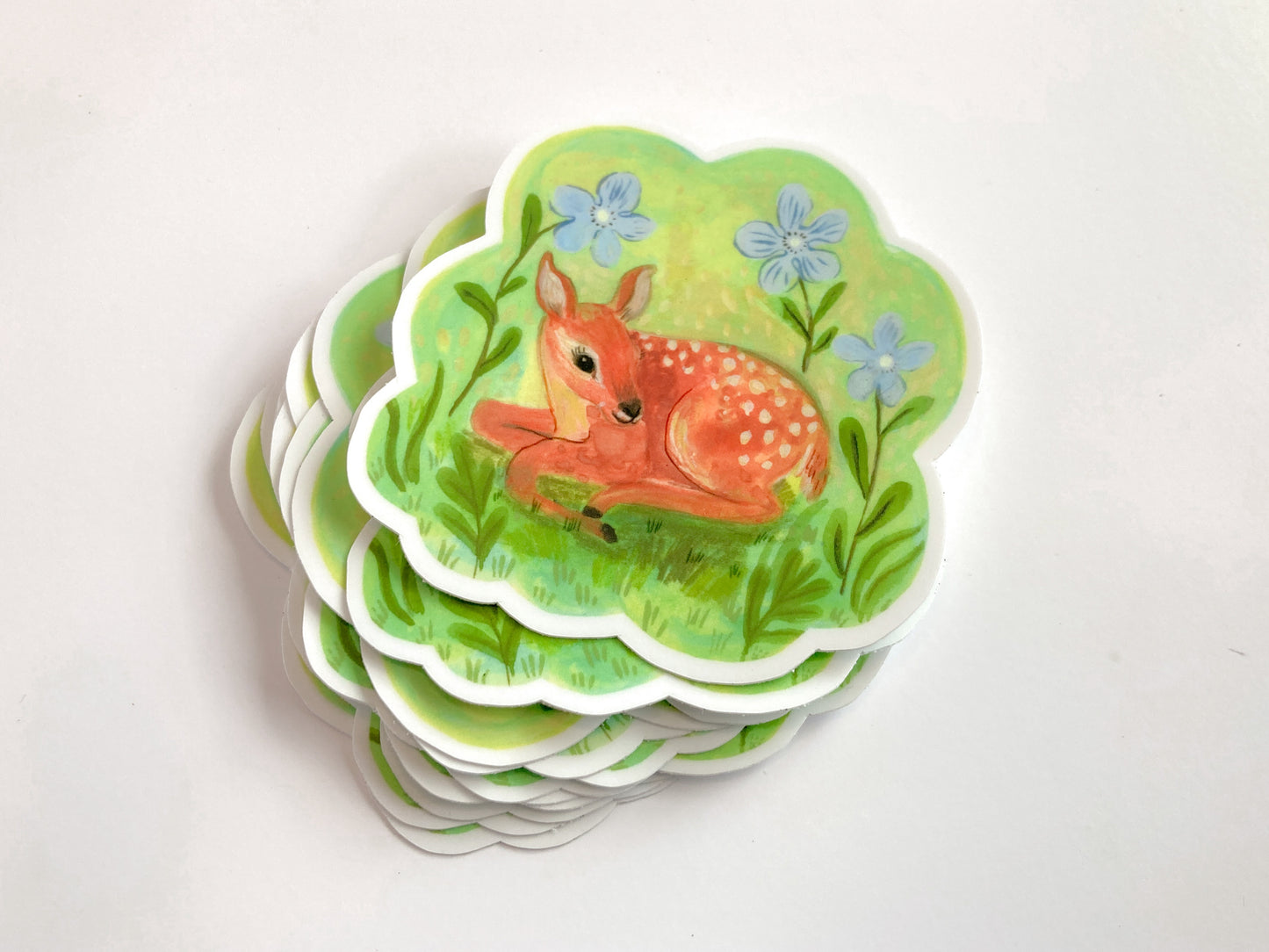 Spring Fawn Sticker