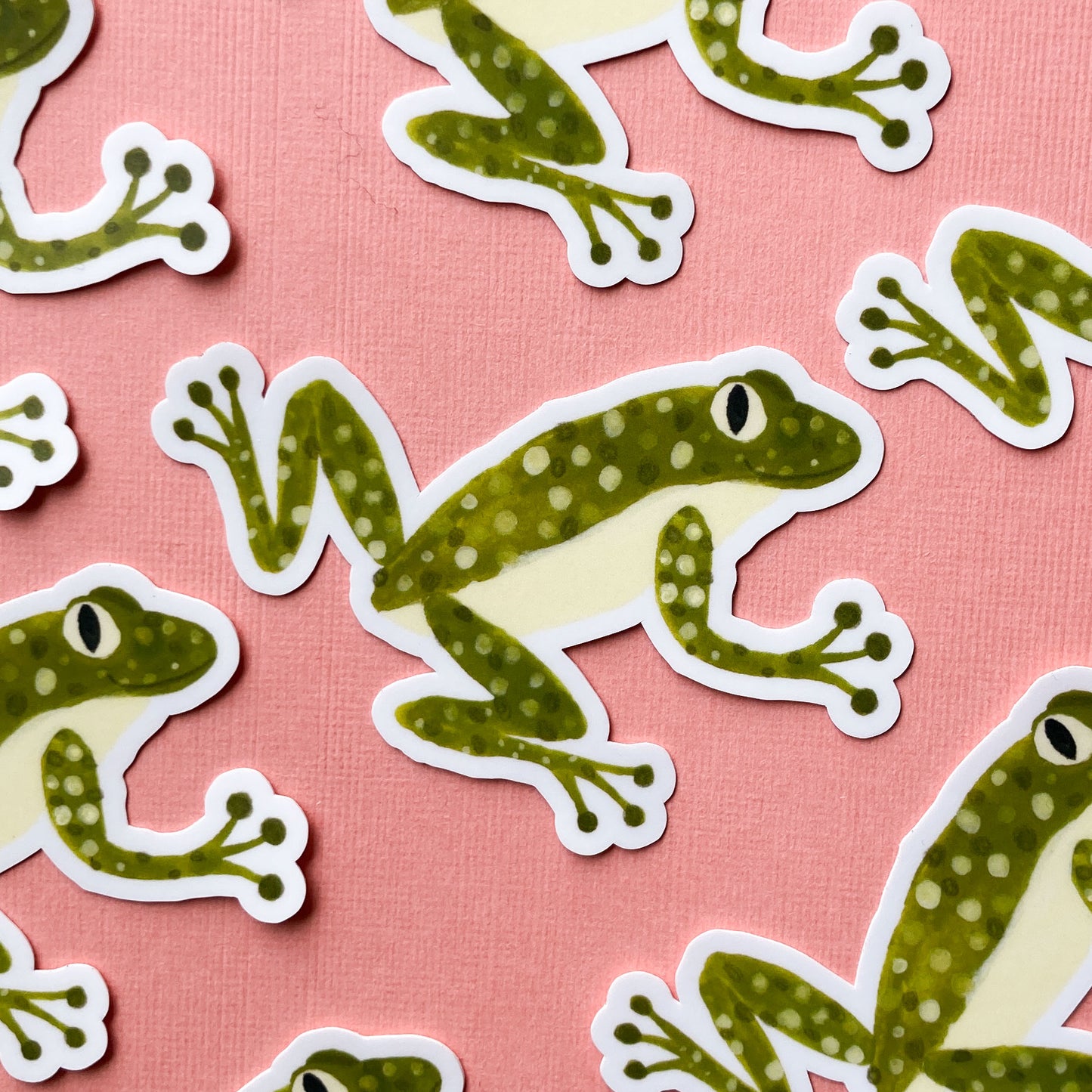 Cute Frog Matte Vinyl Sticker