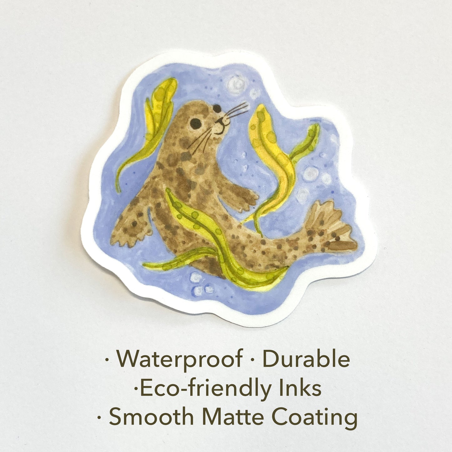 Harbour Seal Matte Vinyl Sticker